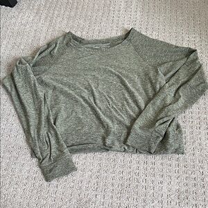 Women's Heather Green Cloudknit Long Sleeve Top